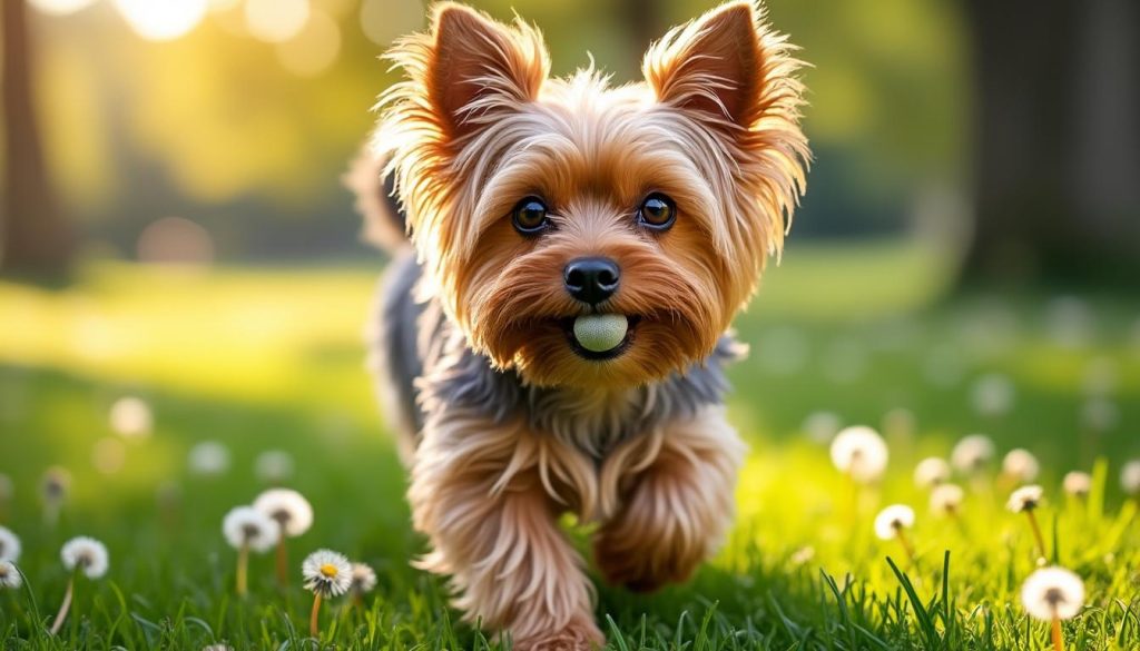 découvrez le yorkshire terrier, un petit chien plein de caractère, fidèle et dynamique, idéal pour toute la famille. apprenez tout sur ce compagnon à quatre pattes attachant et plein d’énergie !