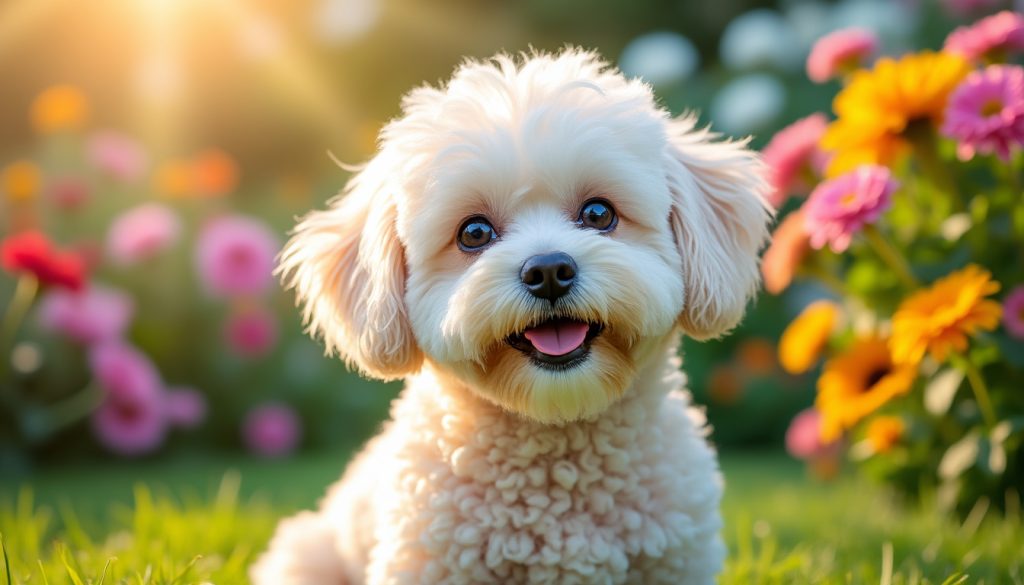 découvrez le bichon à poil frisé, un chien au pelage doux et bouclé, réputé pour son caractère affectueux et sa grande sociabilité. apprenez-en plus sur ce compagnon idéal pour toute la famille.