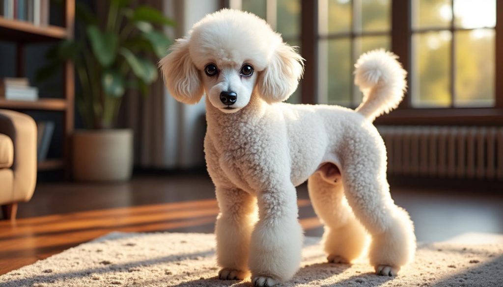 découvrez le caniche, un compagnon élégant et intelligent, idéal pour les familles et les amateurs de chiens recherchant loyauté et vivacité d'esprit.