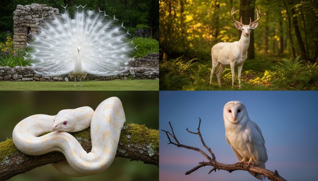 découvrez des clichés fascinants d'animaux albinos, capturant la beauté rare et unique de ces créatures extraordinaires.
