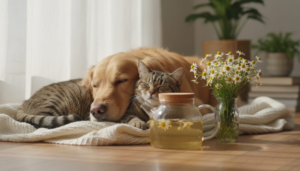 découvrez comment la camomille peut apaiser naturellement vos chiens et chats, en réduisant stress et anxiété pour leur bien-être au quotidien.