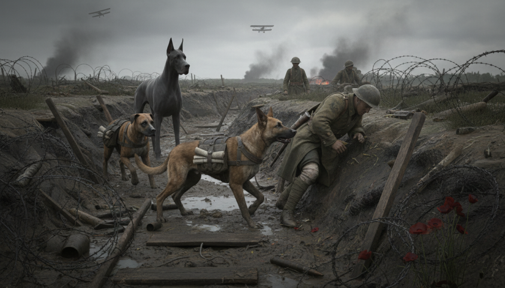 découvrez le rôle héroïque des chiens pendant la première guerre mondiale, compagnons fidèles qui ont aidé les soldats avec courage et dévouement.